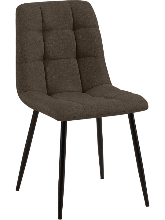 Chaise de salle à manger Tilde tissu, brun Chaise de salle à manger Tilde tissu, brun