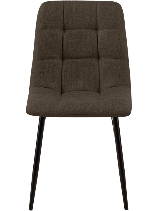 Chaise de salle à manger Tilde tissu, brun Chaise de salle à manger Tilde tissu, brun