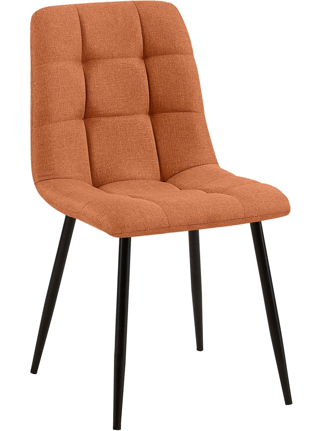 Chaise de salle à manger Tilde tissu, orange