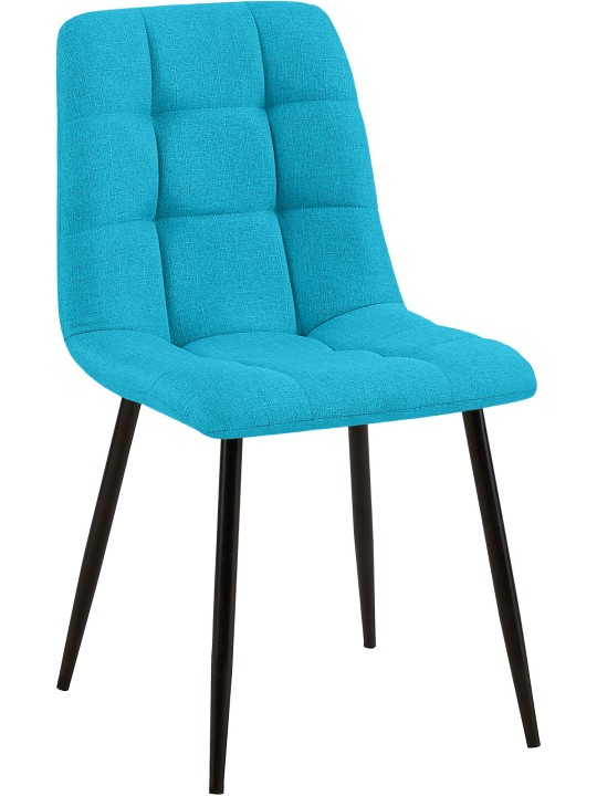 Chaise de salle à manger Tilde tissu, turquoise Chaise de salle à manger Tilde tissu, turquoise