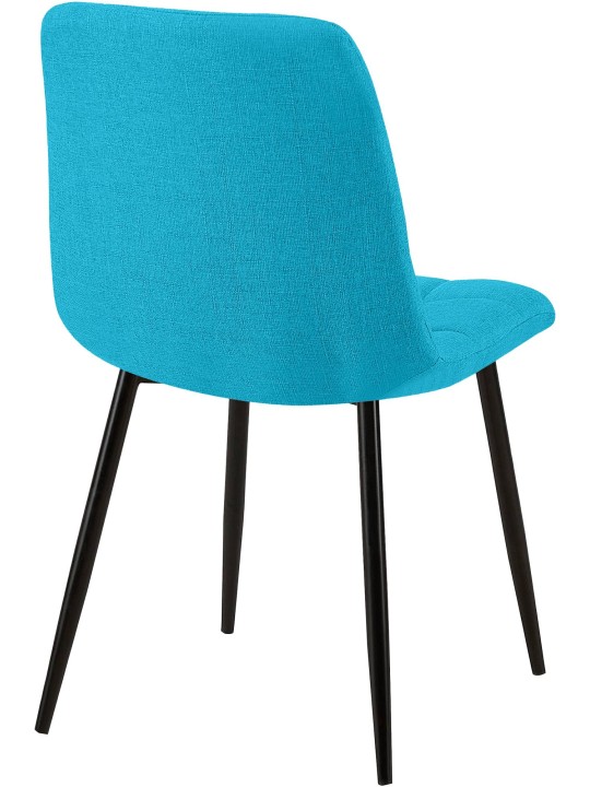 Chaise de salle à manger Tilde tissu, turquoise Chaise de salle à manger Tilde tissu, turquoise