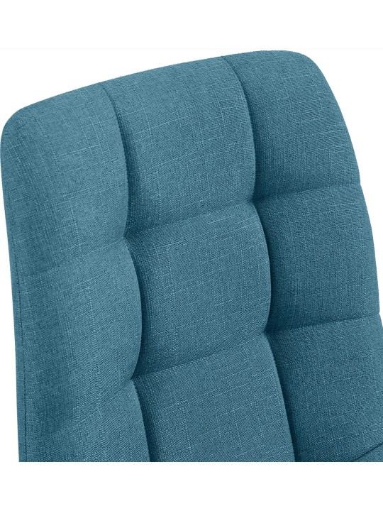Lot de 2 chaises de salle à manger Tilde tissu, bleu
