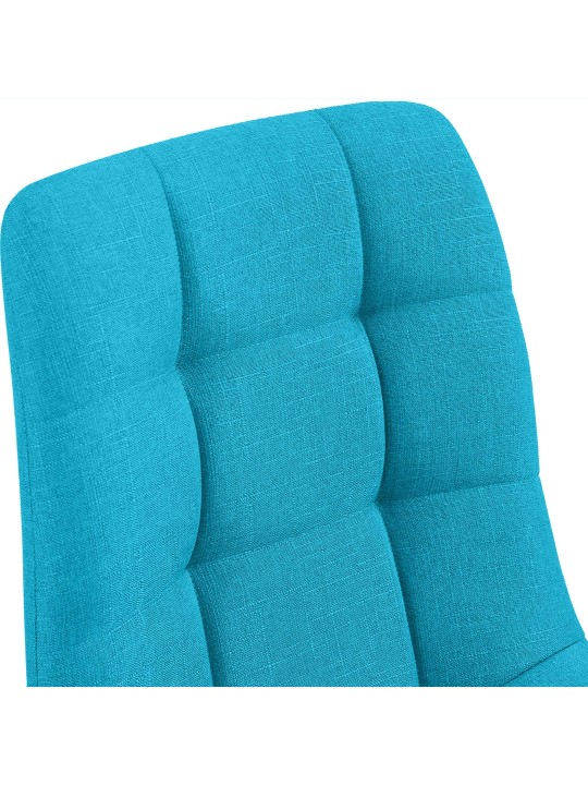 Lot de 2 chaises de salle à manger Tilde tissu, turquoise Lot de 2 chaises de salle à manger Tilde tissu, turquoise
