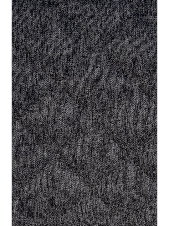 Lot de 2 tabourets de bar Kasson tissu, noir