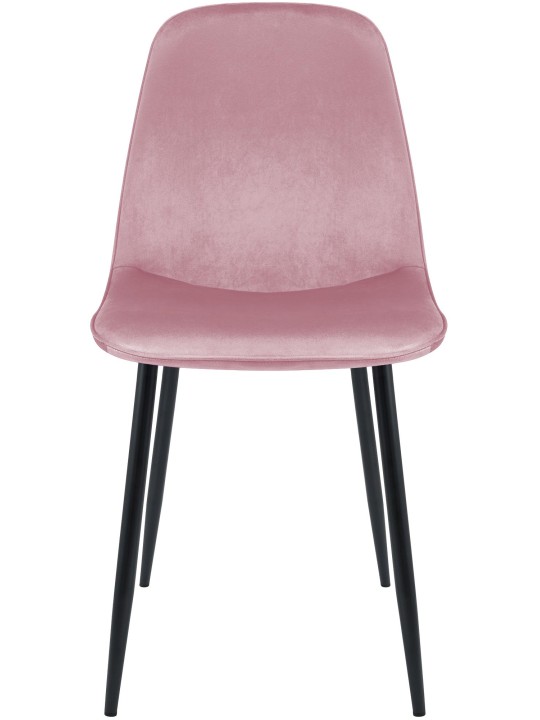 Chaise de salle à manger en velours Maryam, rose Chaise de salle à manger en velours Maryam, rose