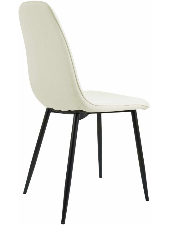 Chaise de salle à manger Maryam en tissu, crème Chaise de salle à manger Maryam en tissu, crème