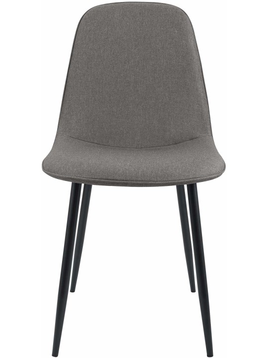 Chaise de salle à manger Maryam en tissu, gris clair Chaise de salle à manger Maryam en tissu, gris clair