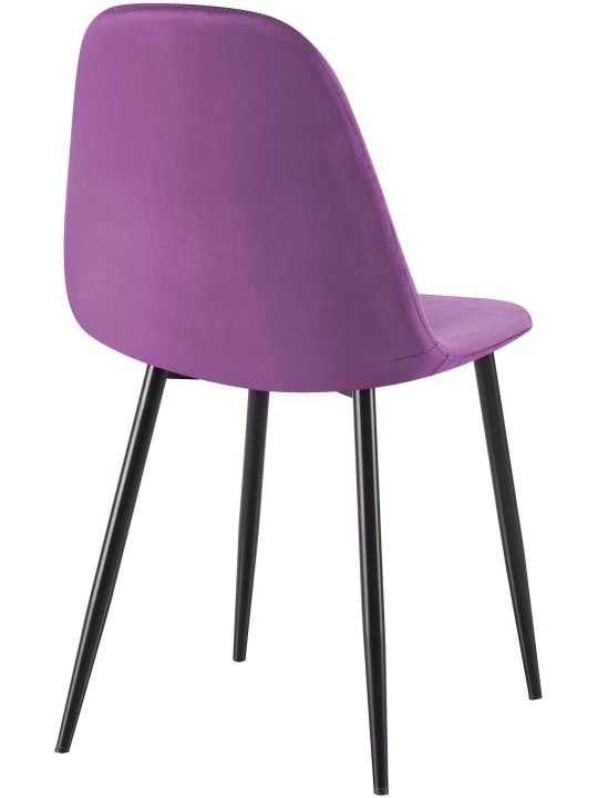 Chaise de salle à manger en velours Napier, lilas Chaise de salle à manger en velours Napier, lilas