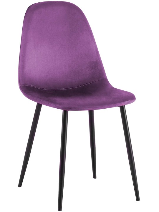 Chaise de salle à manger en velours Napier, lilas Chaise de salle à manger en velours Napier, lilas