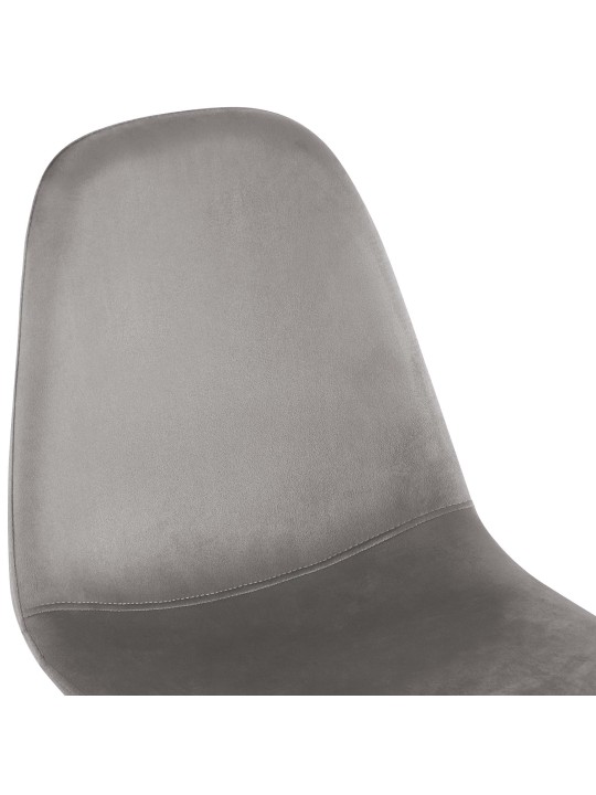 Chaise de salle à manger en velours Napier, gris Chaise de salle à manger en velours Napier, gris