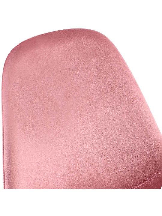 Chaise de salle à manger en velours Napier, rose Chaise de salle à manger en velours Napier, rose