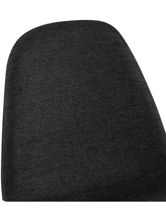 Lot de 4 chaises de salle à manger tissu Napier, noir Lot de 4 chaises de salle à manger tissu Napier, noir