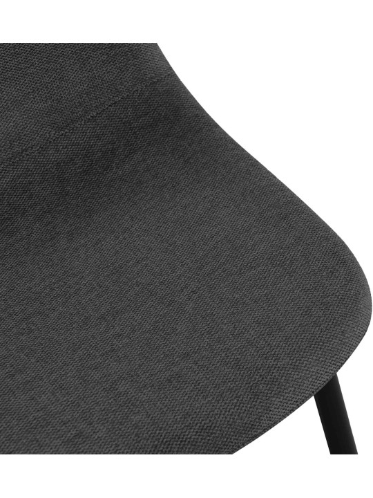 Lot de 4 chaises de salle à manger tissu Napier, noir Lot de 4 chaises de salle à manger tissu Napier, noir