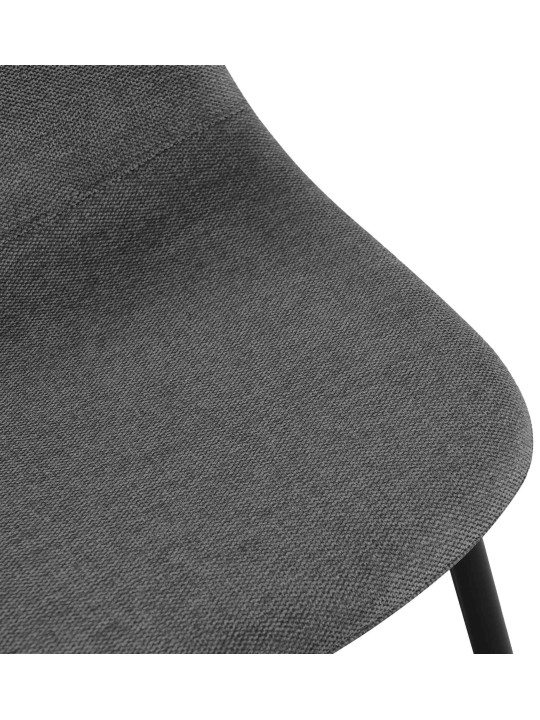 Lot de 4 chaises de salle à manger tissu Napier, gris Lot de 4 chaises de salle à manger tissu Napier, gris