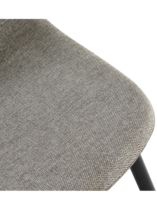 Lot de 4 chaises de salle à manger tissu Napier, gris clair Lot de 4 chaises de salle à manger tissu Napier, gris clair