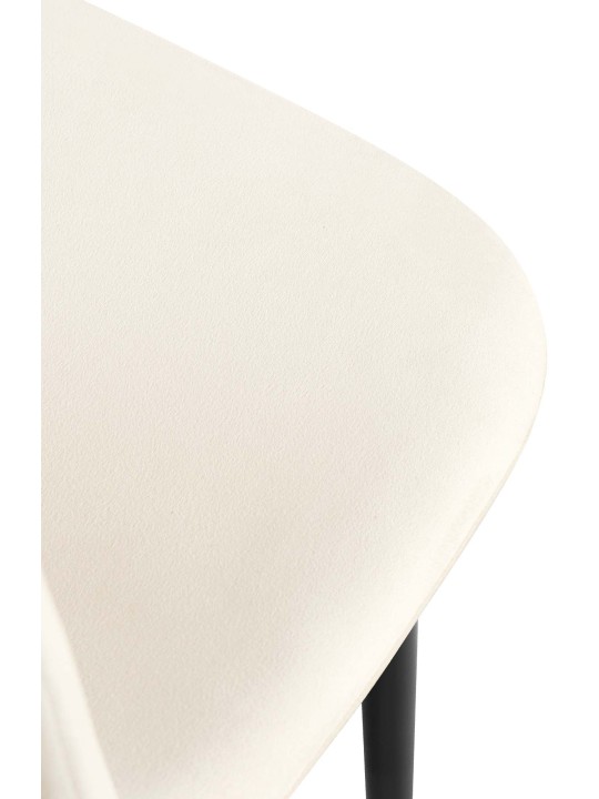 Lot de 4 chaises de salle à manger velours Napier, crème Lot de 4 chaises de salle à manger velours Napier, crème