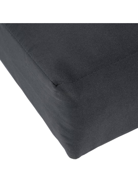 Banc à bascule Joyce avec coussin d'assise 150 cm + teck, gris foncé