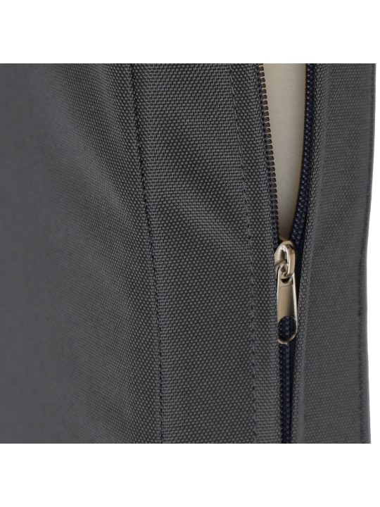 Banc à bascule Joyce avec coussin d'assise 180 cm + teck, gris foncé