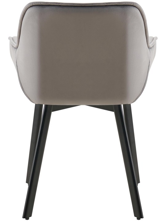 Lot de 2 chaises de salle à manger Antigo velours, gris foncé Lot de 2 chaises de salle à manger Antigo velours, gris foncé