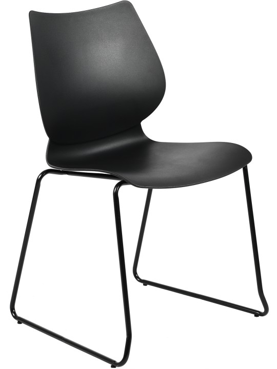 Lot de 2 chaises Houma, noir Lot de 2 chaises Houma, noir