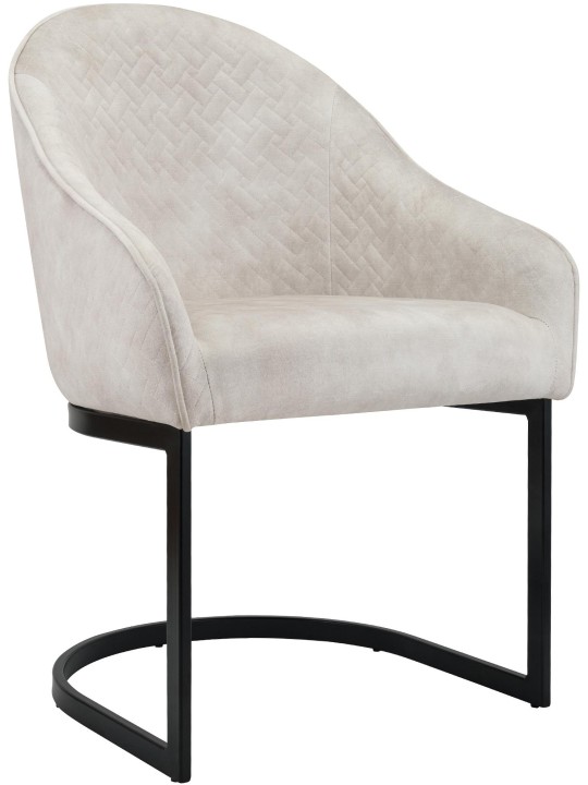 Chaise de salle à manger Jarik velours vintage, crème Chaise de salle à manger Jarik velours vintage, crème