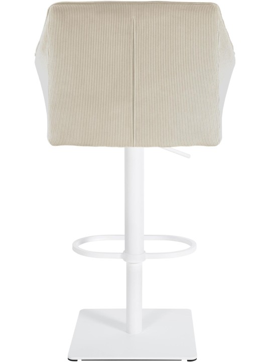 Tabouret de bar Damaso W Cord, crème