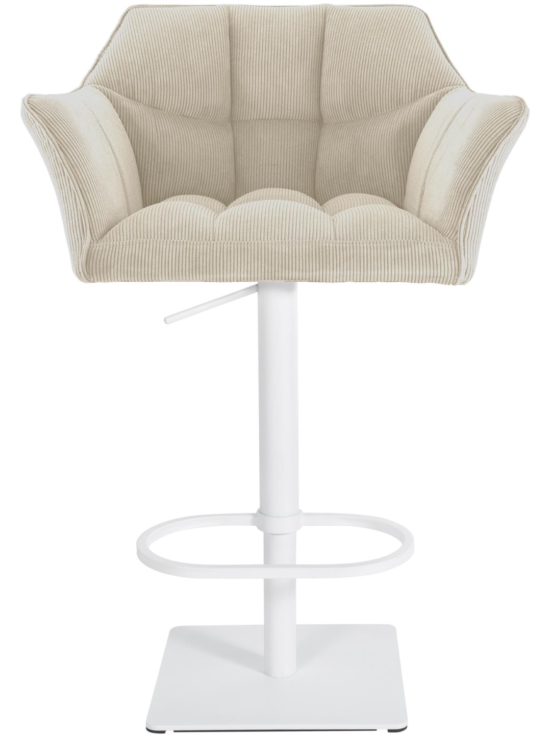 Tabouret de bar Damaso W Cord, crème