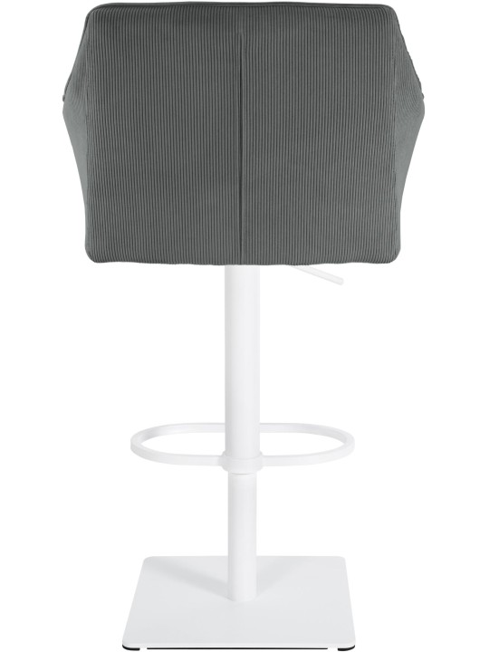 Tabouret de bar Damaso W Cord, gris