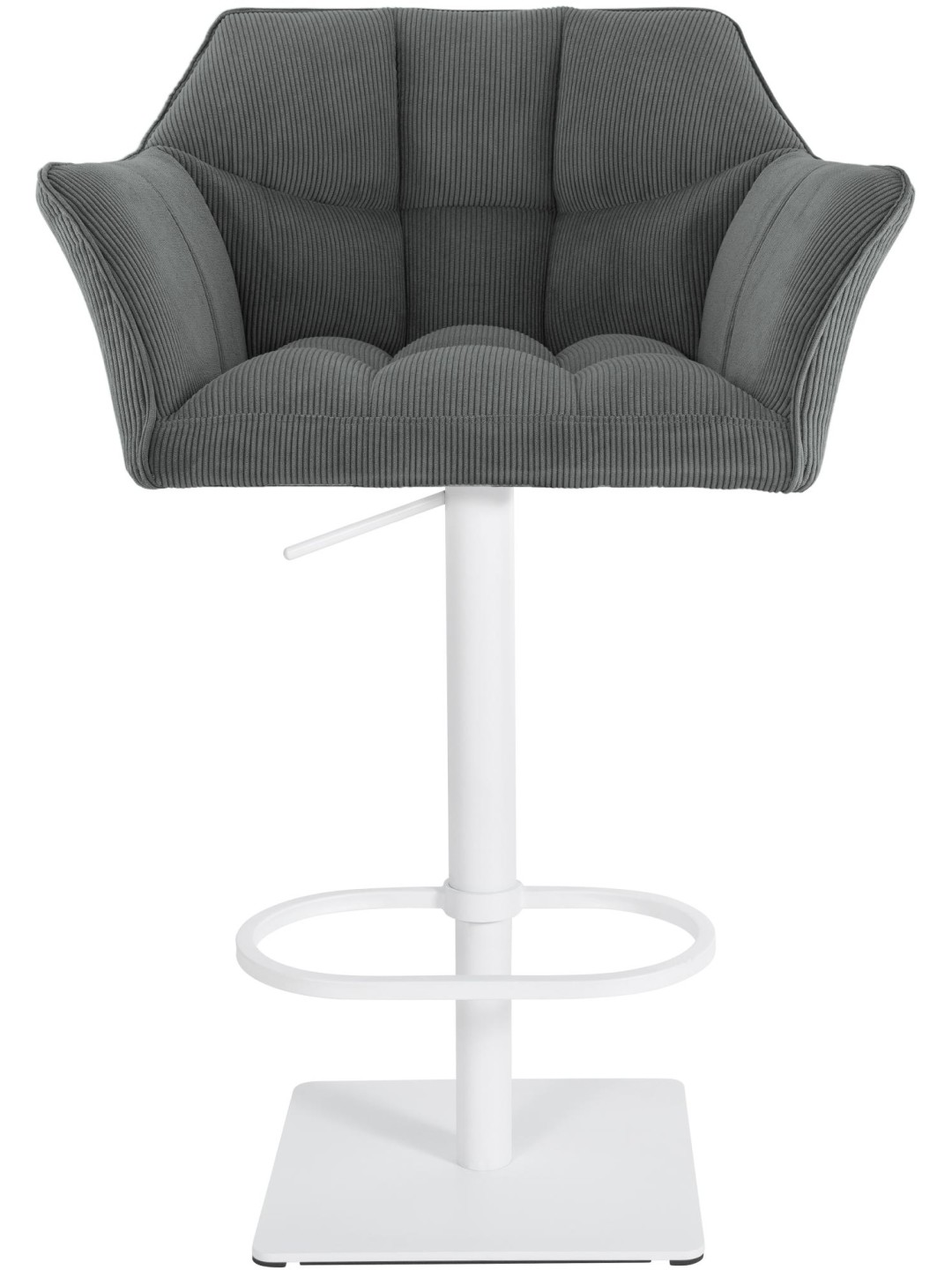 Tabouret de bar Damaso W Cord, gris