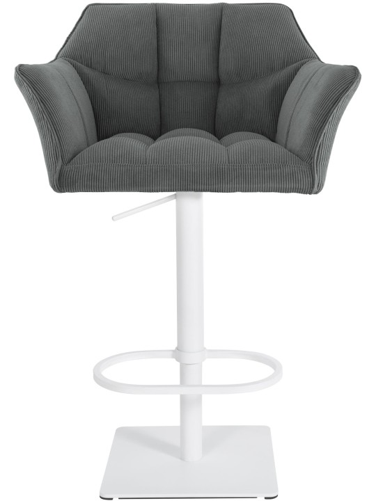 Tabouret de bar Damaso W Cord, gris