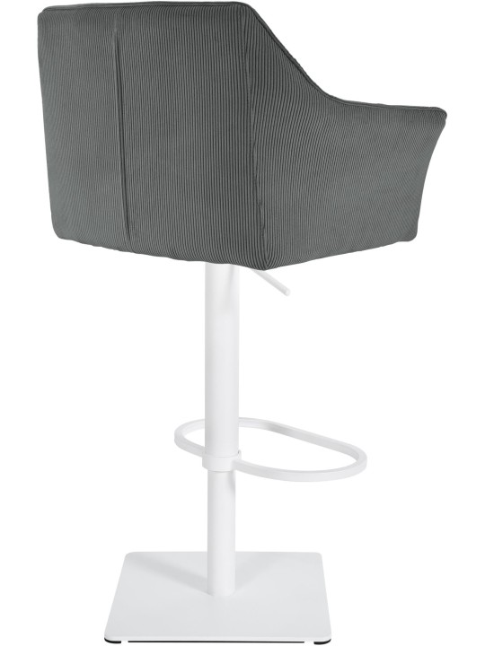 Tabouret de bar Damaso W Cord, gris