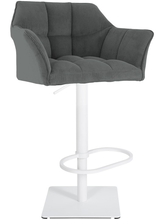 Tabouret de bar Damaso W Cord, gris