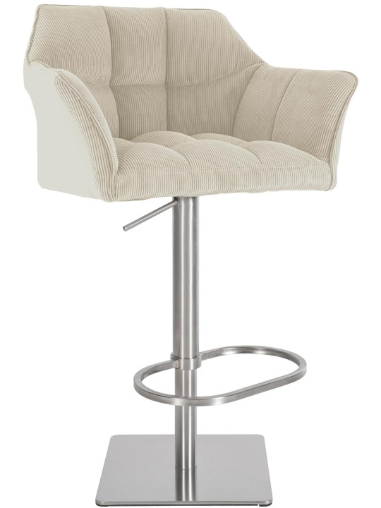 Tabouret de bar Damaso E Cord, crème