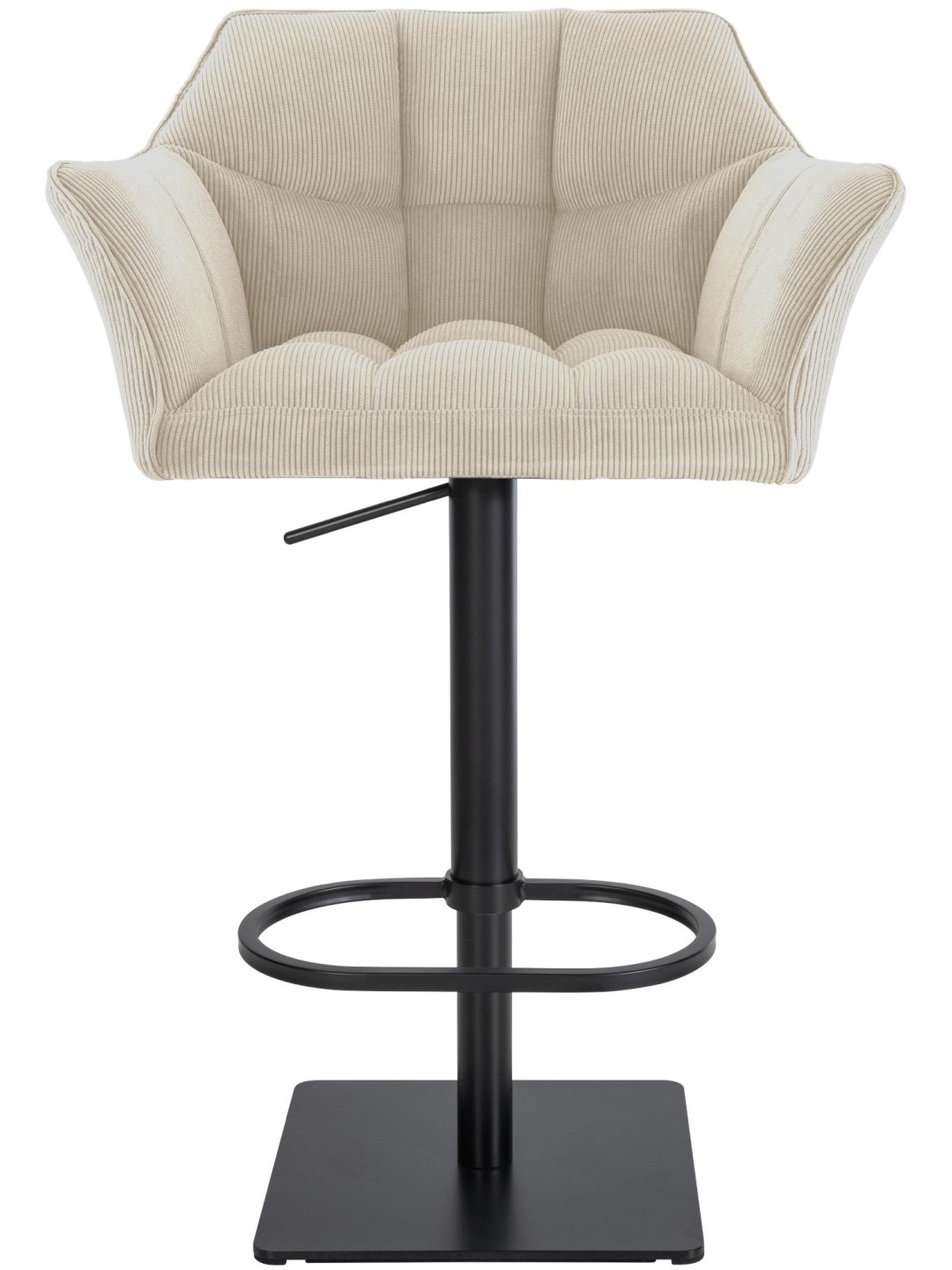 Tabouret de bar Damaso B Cord, crème