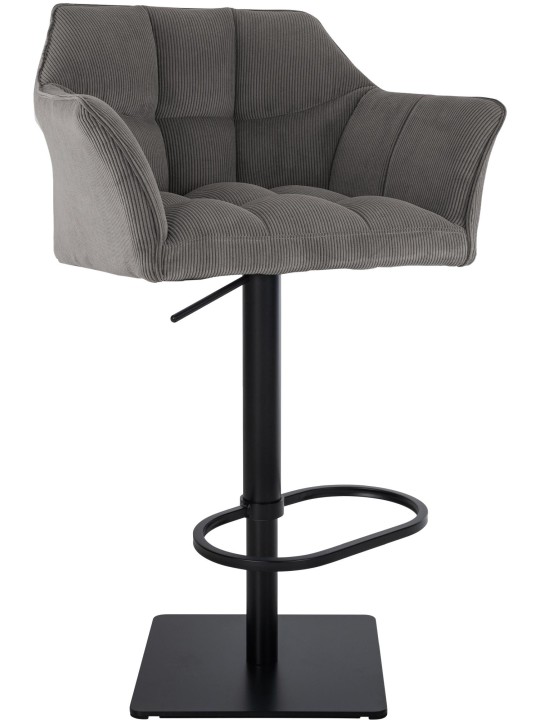 Tabouret de bar Damaso B Cord, taupe