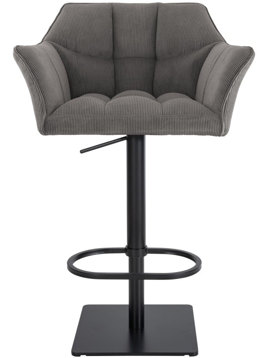 Tabouret de bar Damaso B Cord, taupe