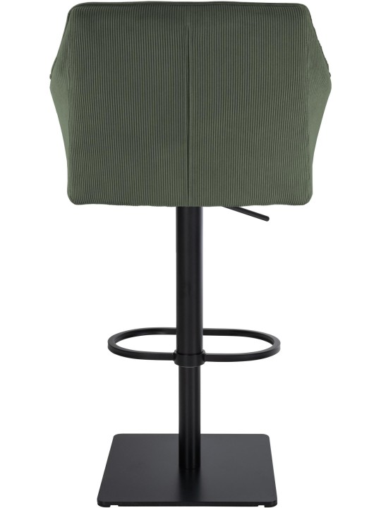 Tabouret de bar Damaso B Cord, vert