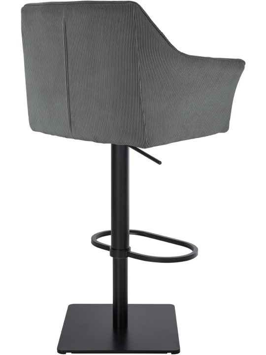 Tabouret de bar Damaso B Cord, gris