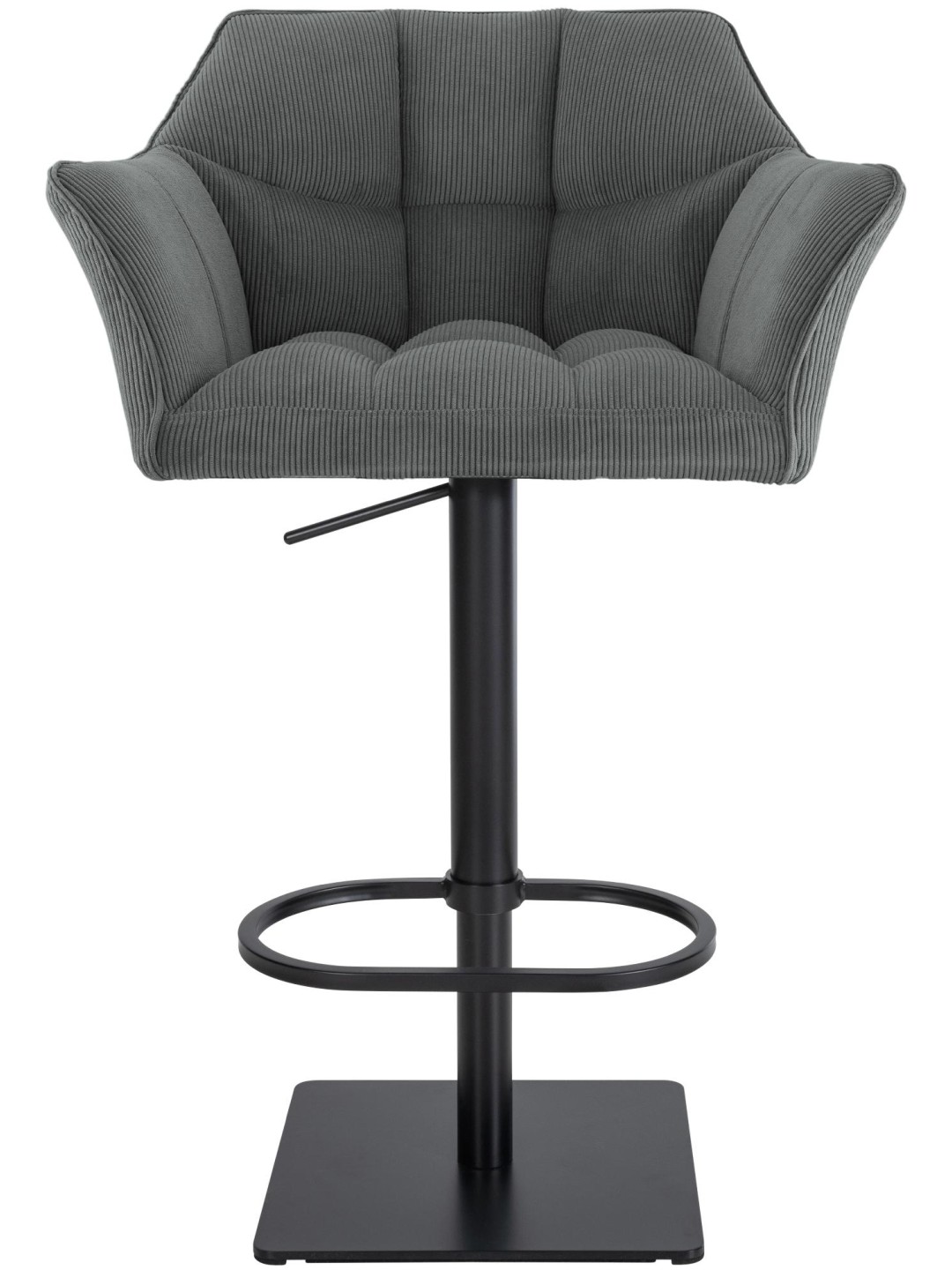 Tabouret de bar Damaso B Cord, gris