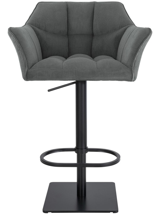 Tabouret de bar Damaso B Cord, gris