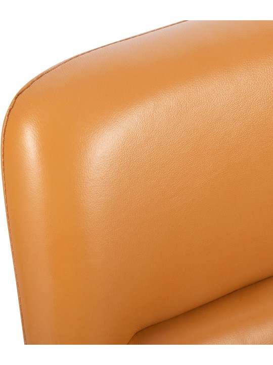 Chaise de bureau Hilda en cuir véritable, brun Chaise de bureau Hilda en cuir véritable, brun