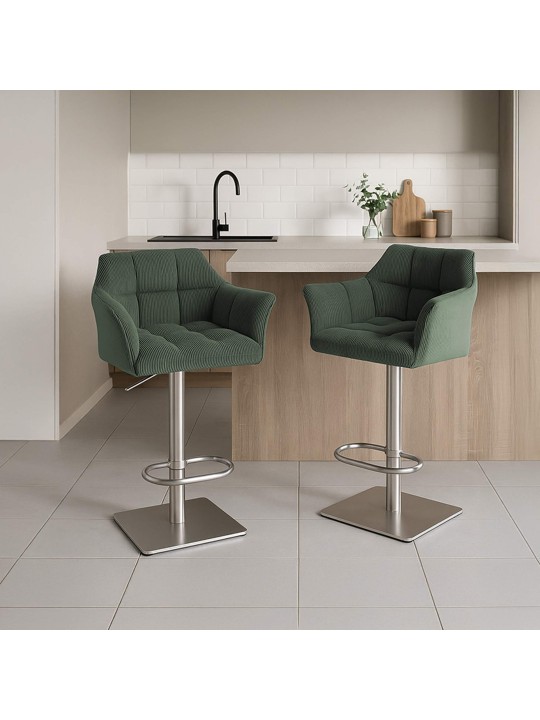 Tabouret de bar Damaso E Cord, vert