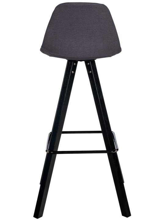 Lot de 2 Tabourets de Bar Corbin Tissu Carré, gris foncé Lot de 2 Tabourets de Bar Corbin Tissu Carré, gris foncé