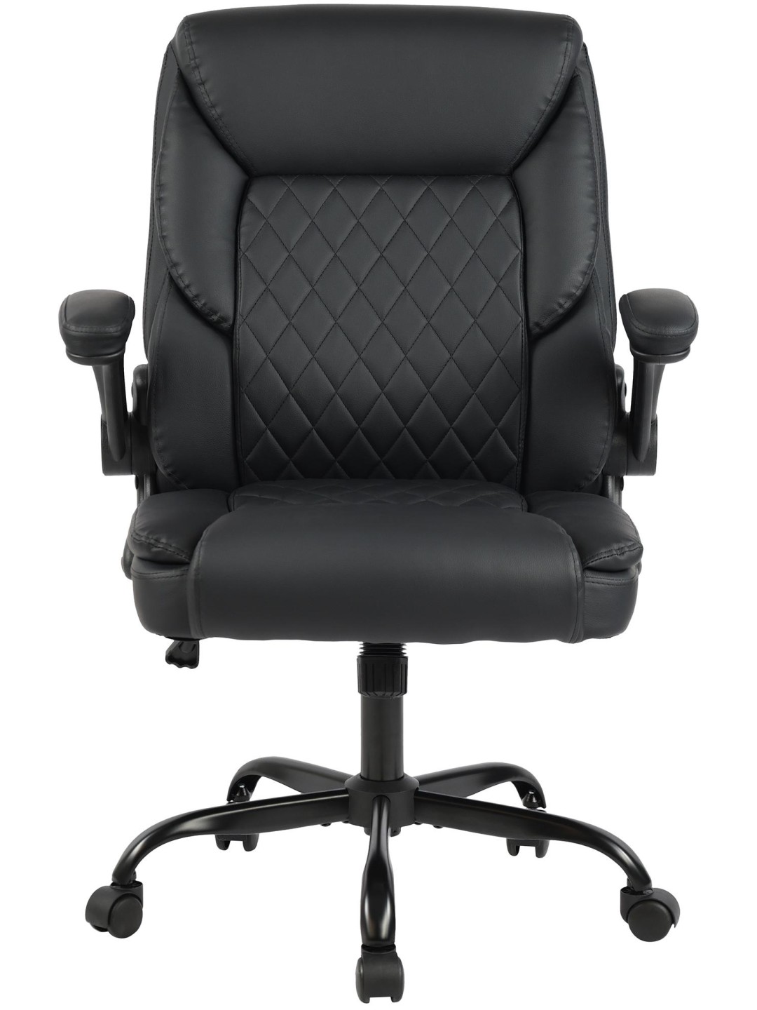 Chaise de bureau Medfield simili cuir, noir