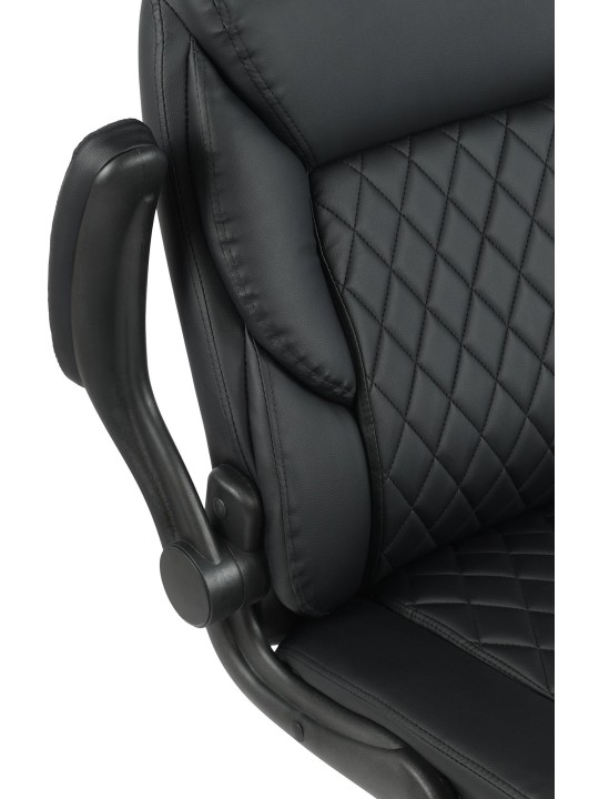 Chaise de bureau Medfield simili cuir, noir Chaise de bureau Medfield simili cuir, noir