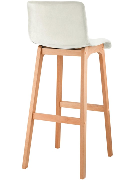 Tabouret de bar Hoover Velvet Natura, crème Tabouret de bar Hoover Velvet Natura, crème
