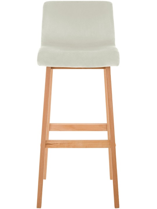 Tabouret de bar Hoover Velvet Natura, crème Tabouret de bar Hoover Velvet Natura, crème