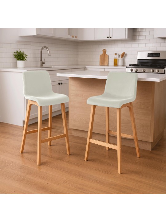 Tabouret de bar Hoover Velvet Natura, crème Tabouret de bar Hoover Velvet Natura, crème