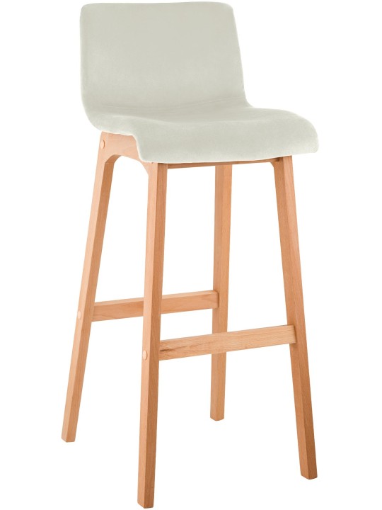 Tabouret de bar Hoover Velvet Natura, crème Tabouret de bar Hoover Velvet Natura, crème