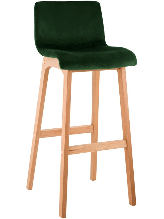 Tabouret de bar Hoover Velvet Natura, vert